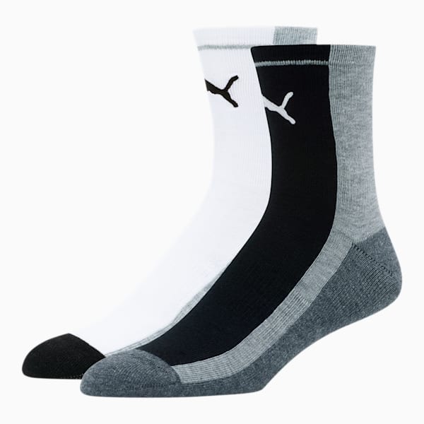 Men's Low Crew Socks [2 Pack], WHITE / MULTI, extralarge